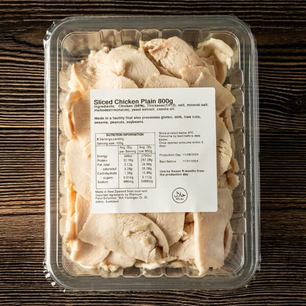 Sliced Chicken Plain 800g