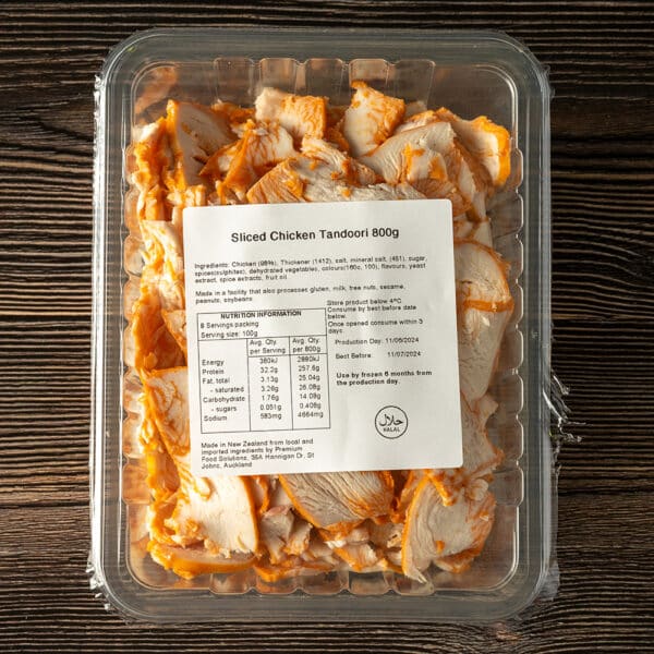 Sliced Chicken Tandoori 800g